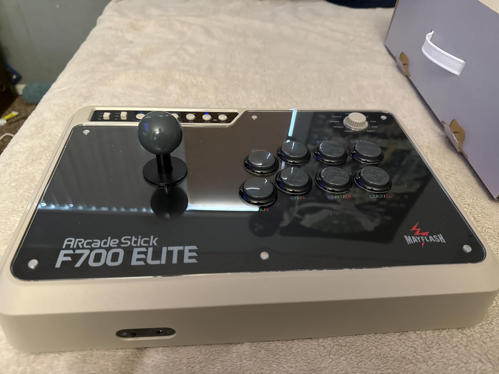 MAYFLASH Arcade Stick F700 Elite with Sanwa buttons and joystick for PS5, PS4, Switch/Switch 2, Windows, Apple, Android and more. Fighting Stick Support Wireless Bluetooth, 2.4G and Wired Connection customer photo 2