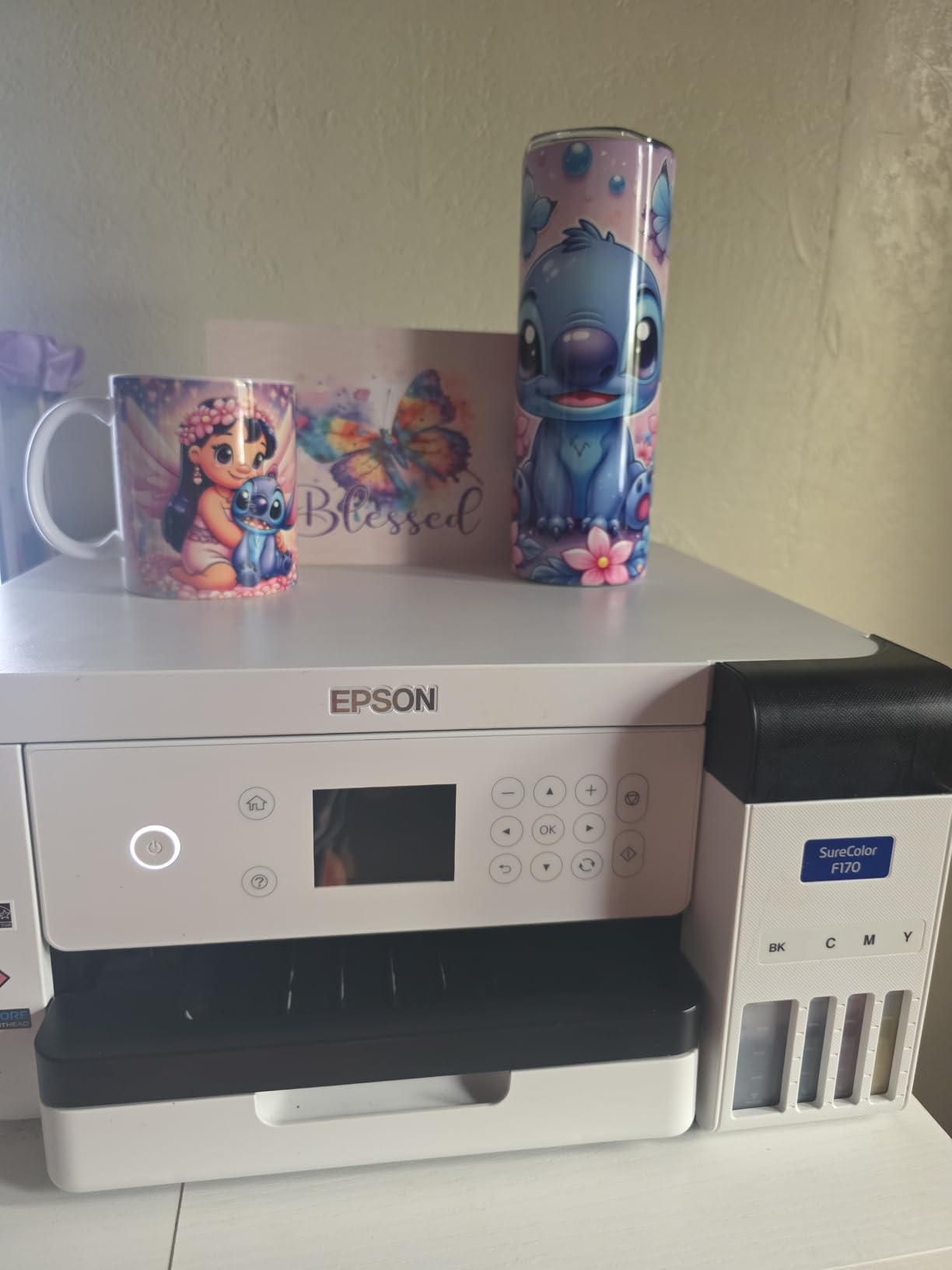 Epson SureColor F170 Dye-Sublimation Printer with Sublimation Starter Kit, Thermal Tape, 8.5