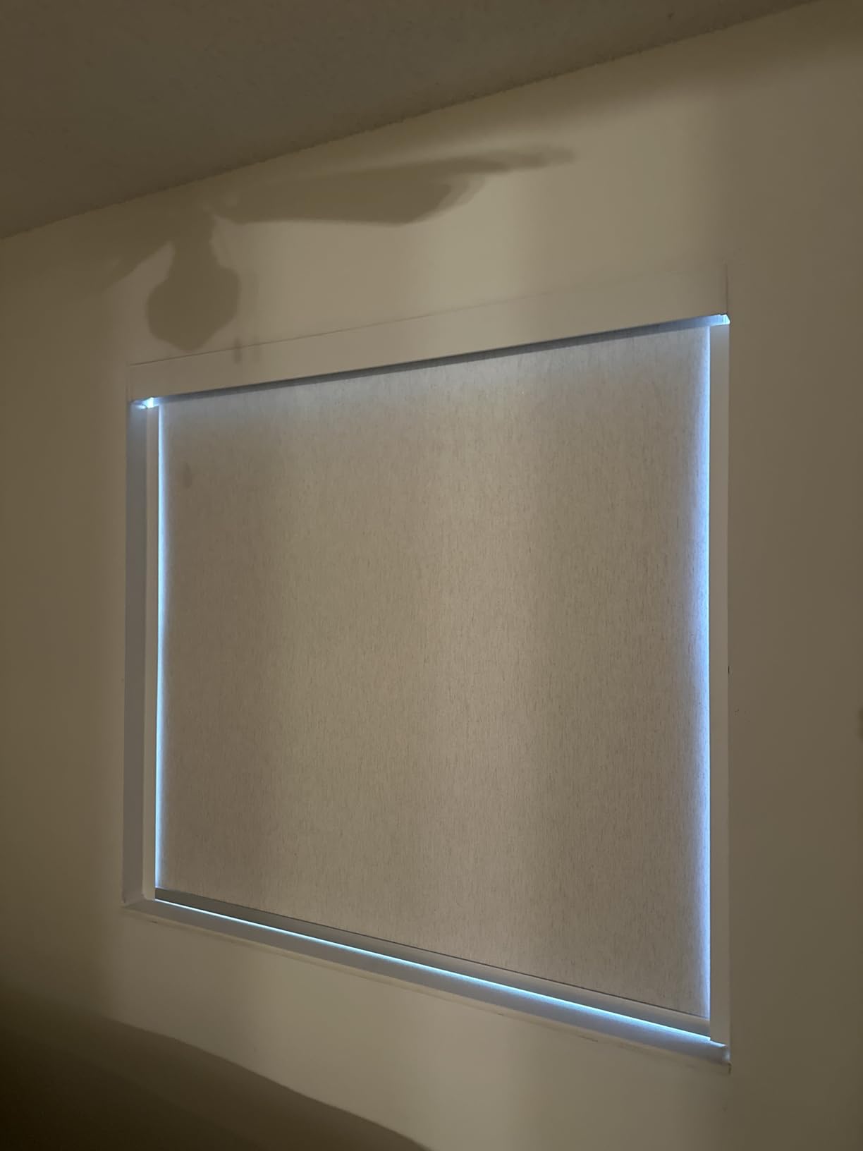 Motorized Blinds with Remote,103% Blackout Motorized Roller Shades | Compatible with Apple HomeKit Alexa Google Home-Voice and app Control, Smart Blinds Custom Size (Linen White-02) customer photo 2