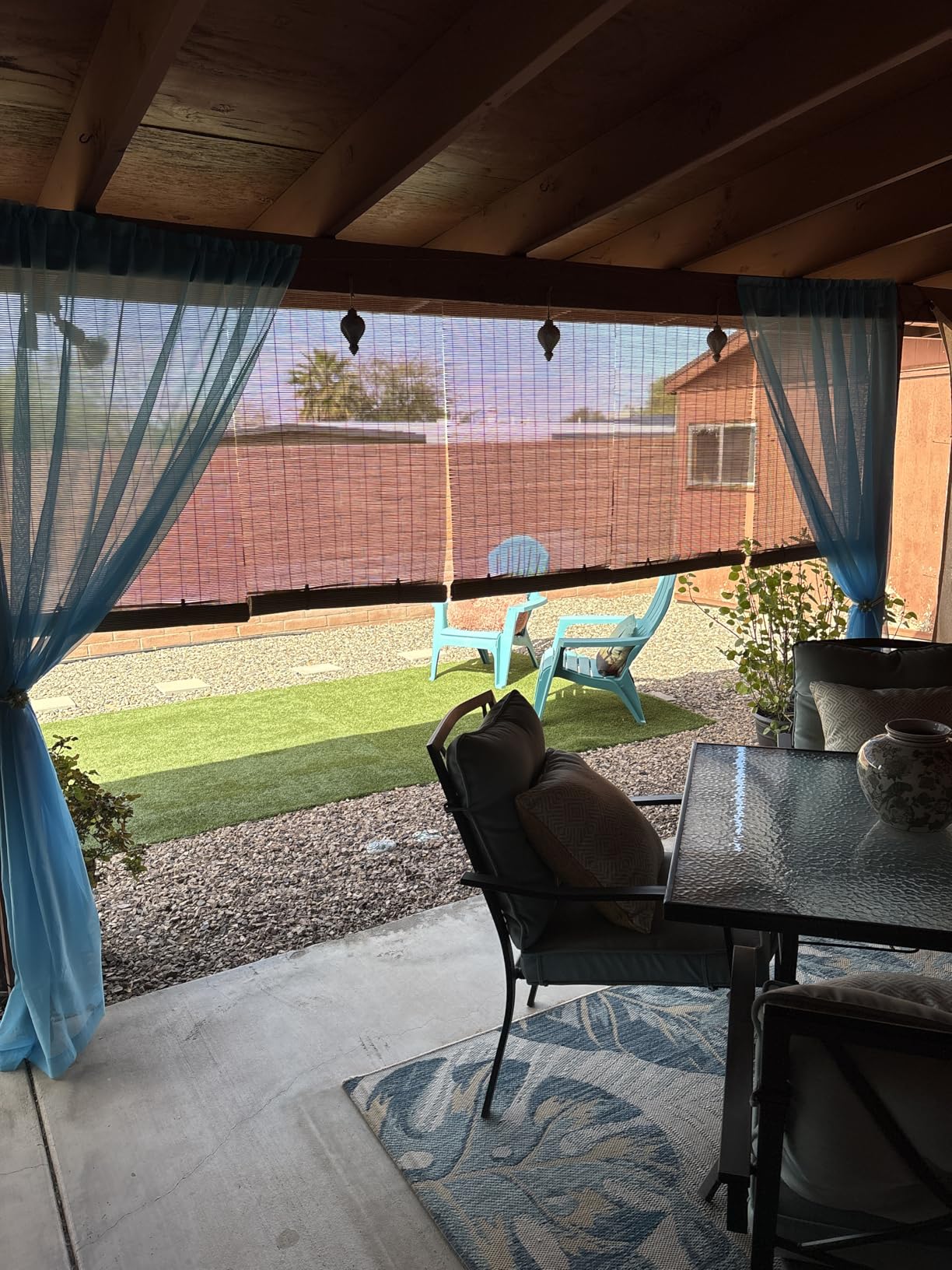 LazBlinds Outdoor Cordless Roller Shades, 30