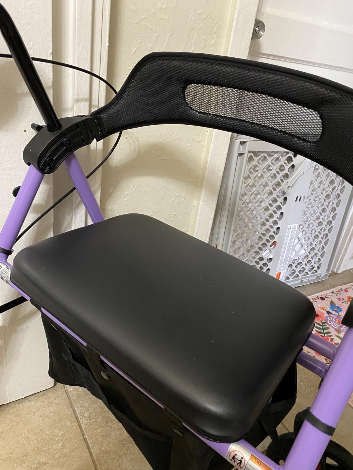 HOMLAND Foldable Rollator Walker with Seat for Seniors, 16