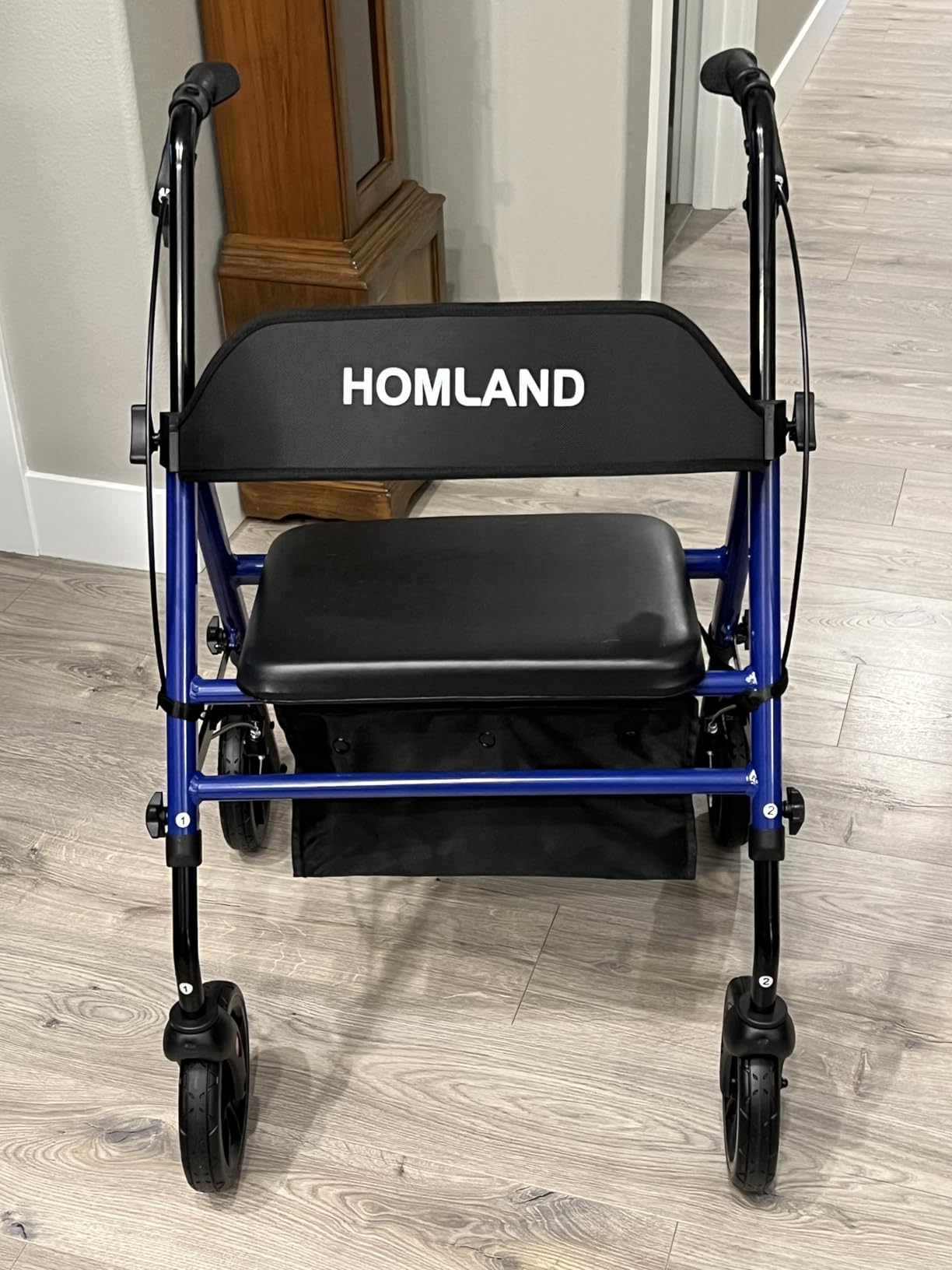 HOMLAND Foldable Rollator Walkers for Seniors with Seat, 17 lb Lightweight | 8