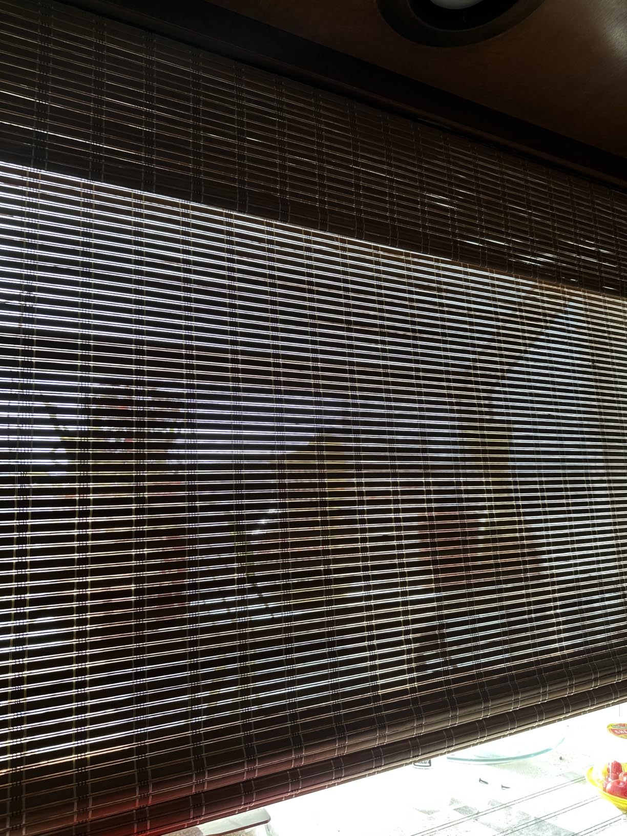 LazBlinds No Drill Cordless Bamboo Roman Shades, 46