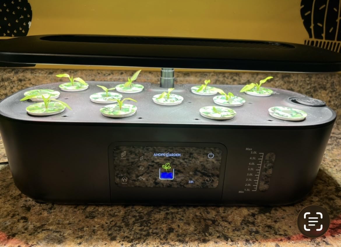 Ahopegarden Hydroponics Growing System Kit: 12 Pods with LCD Control Panel customer photo 2