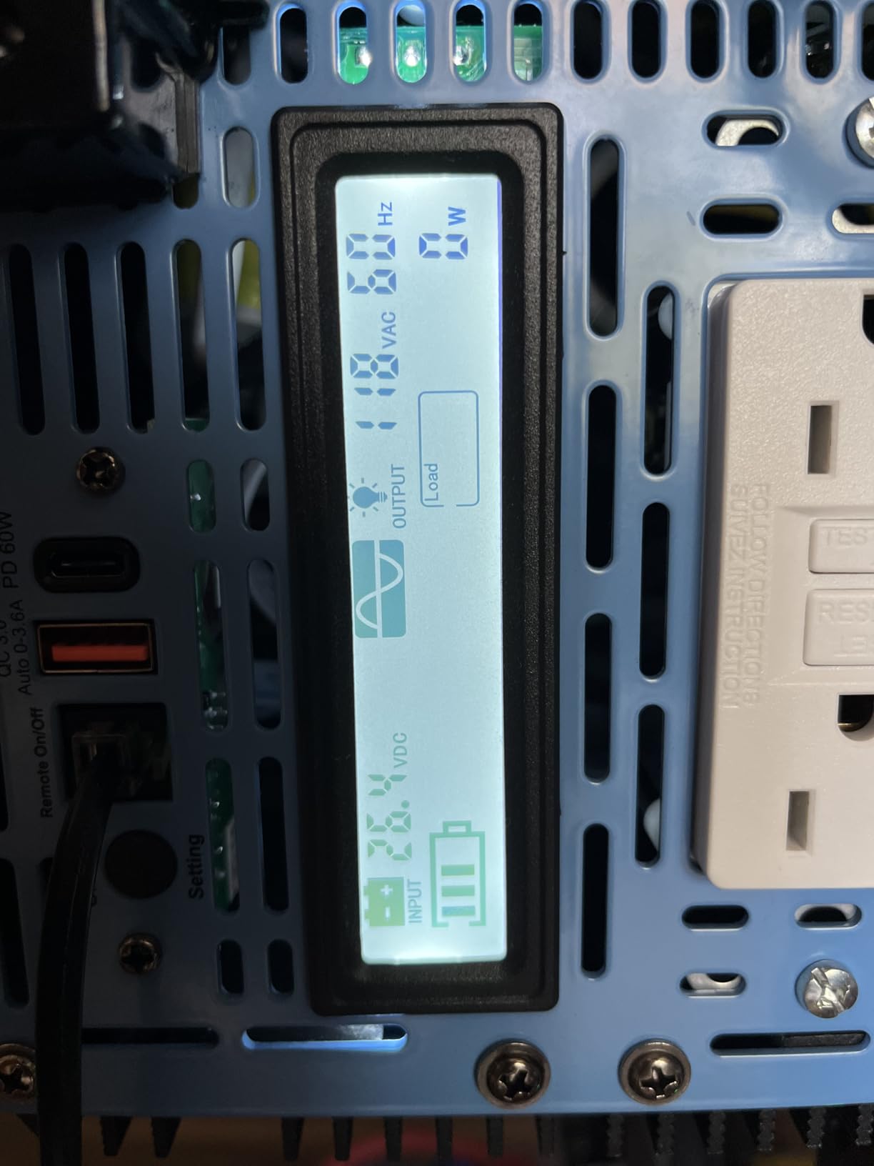 GIANDEL 4000W Pure Sine Wave Power Inverter 12V to 120V AC, 7000W Max, Compatible with LiFepo4 Batteries, Dual Remote Control, GFCI Outlets, RV Campers Off-Grid Solar Systems customer photo 1