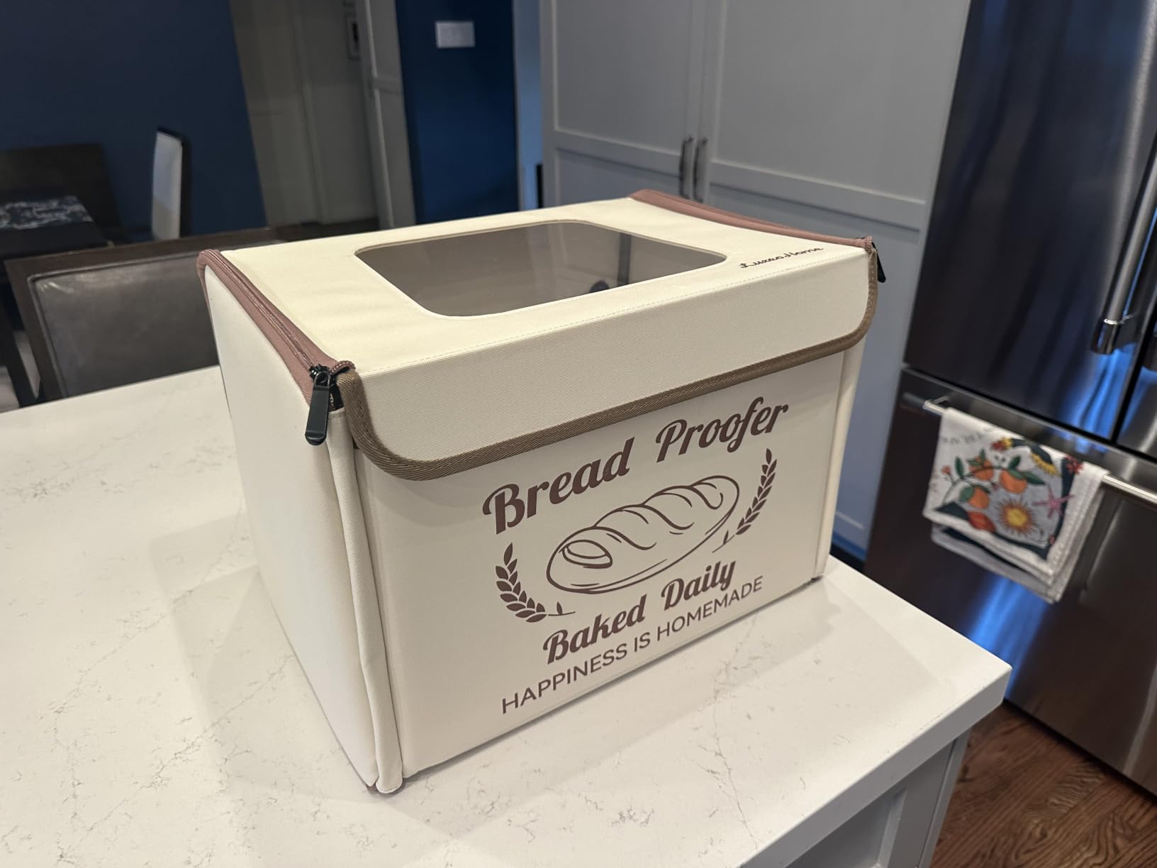 Folding Bread Proofing Box with 50-113℉ Temp Control & 48H Timer, Dough Proofer with Metal Rack, Humidor, Recipes customer photo 1