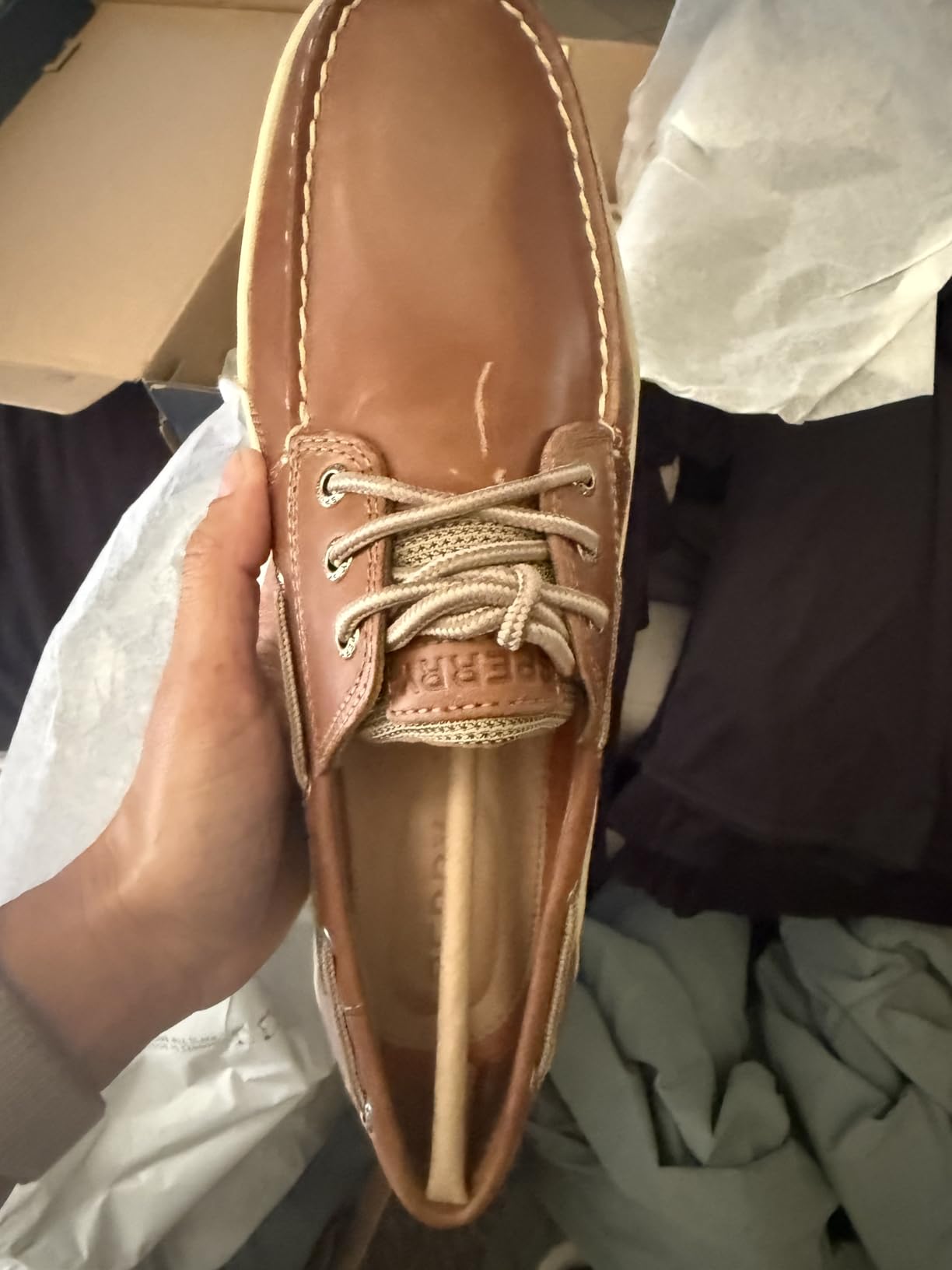 Sperry Men's Billfish 3-Eye Leather Boat Shoe customer photo 1