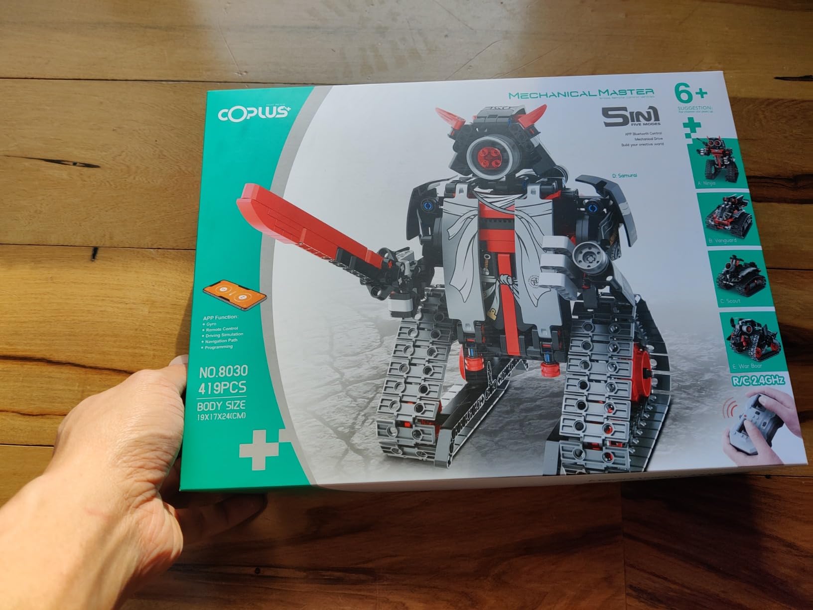 Opmind 5-in-1 STEM RC Robot Building Kit - 443PCS, Gift for Boys Ages 8-13 | STEM Toys for Ages 8-13, Building Toys for Boys, APP Remote Control Robot, DIY Educational Engineering Robotics Kit for Kids customer photo 2