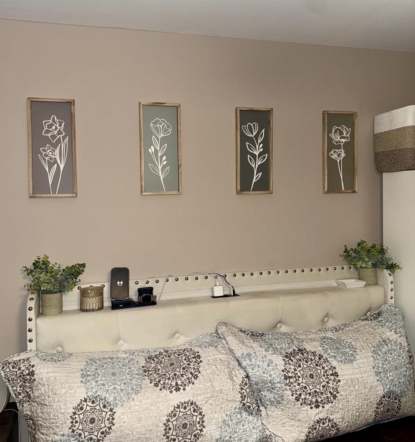 Tide and Tales Floral 3D Green Wall Art, Botanical Wall Decor, Set of 2 | 7