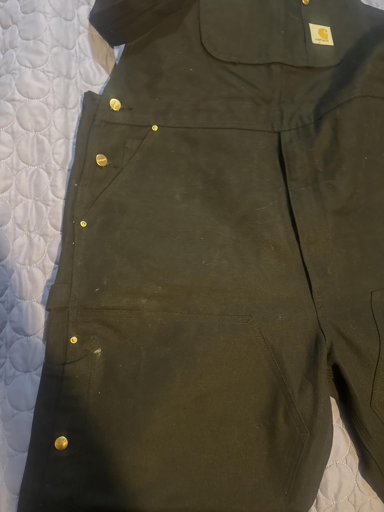 Carhartt Men's Firm Duck Insulated Bib Overall customer photo 1