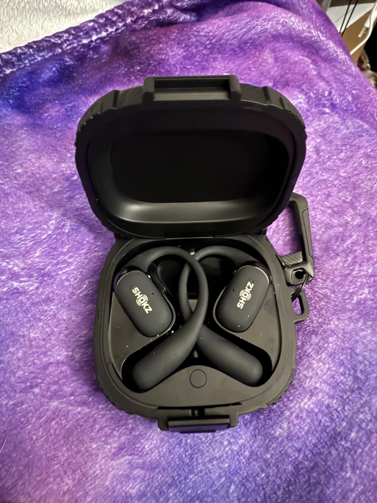SHOKZ OpenFit 2 Open-Ear Earhook Bluetooth Earbuds, Black, 48H Playtime customer photo 2