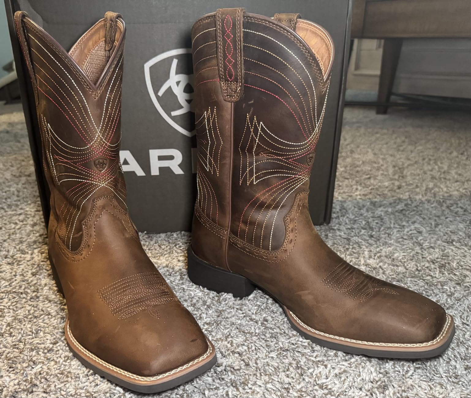 Ariat Men's Sport Western Wide Square Toe Cowboy Boot customer photo 2