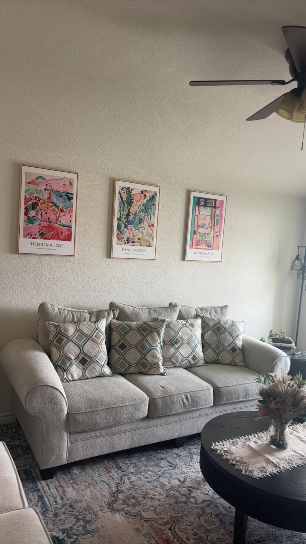 Framed William Morris Canvas Wall Art for Living Room, Set of 3 Large Neutral Floral Botanical Prints, Vintage Rustic Boho Pictures for Bedroom Hallway Office, 16x24 Inch customer photo 1