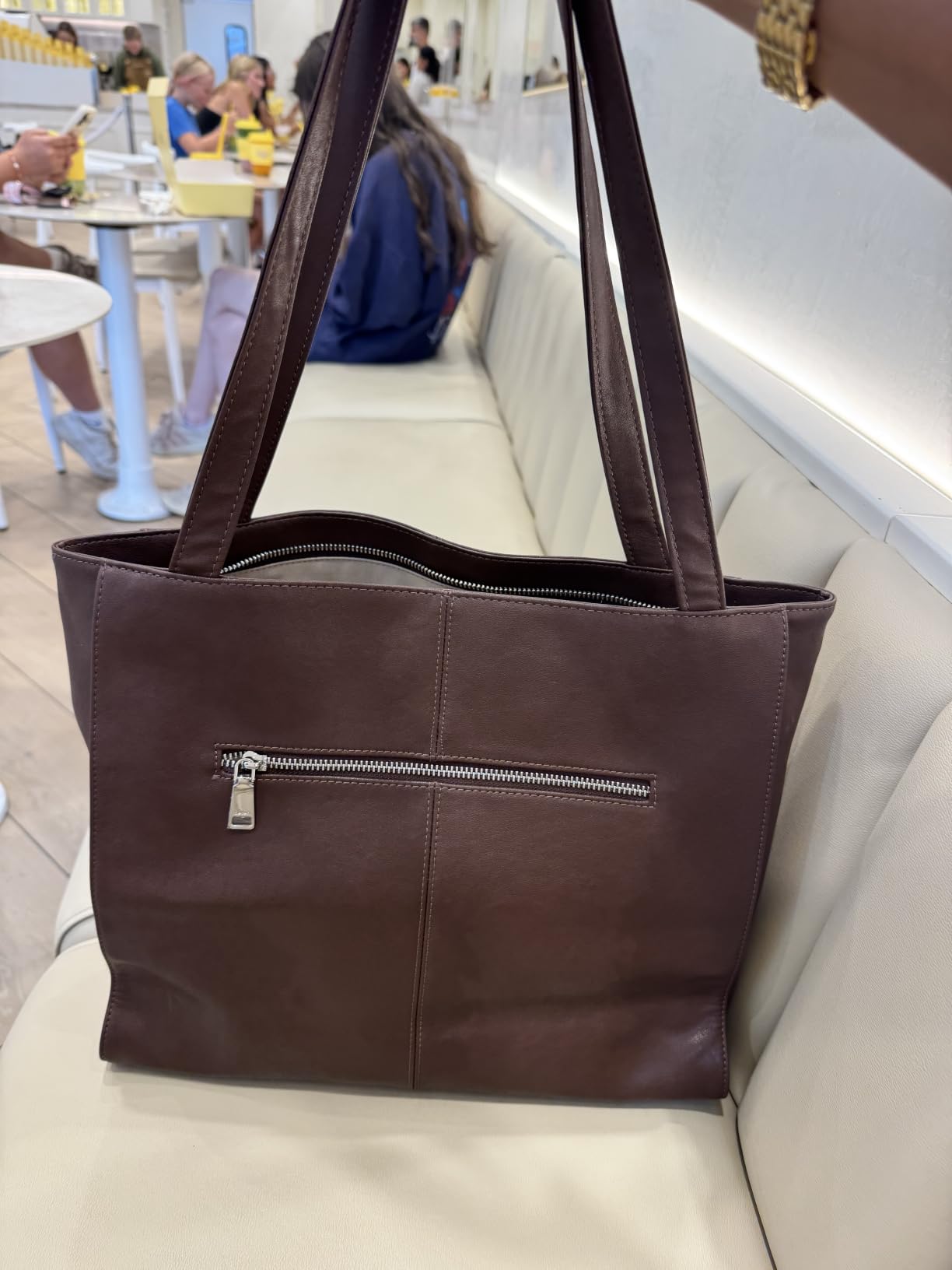 Genuine Leather Tote Bag for Women Work Travel Leather Purse Handbags customer photo 1