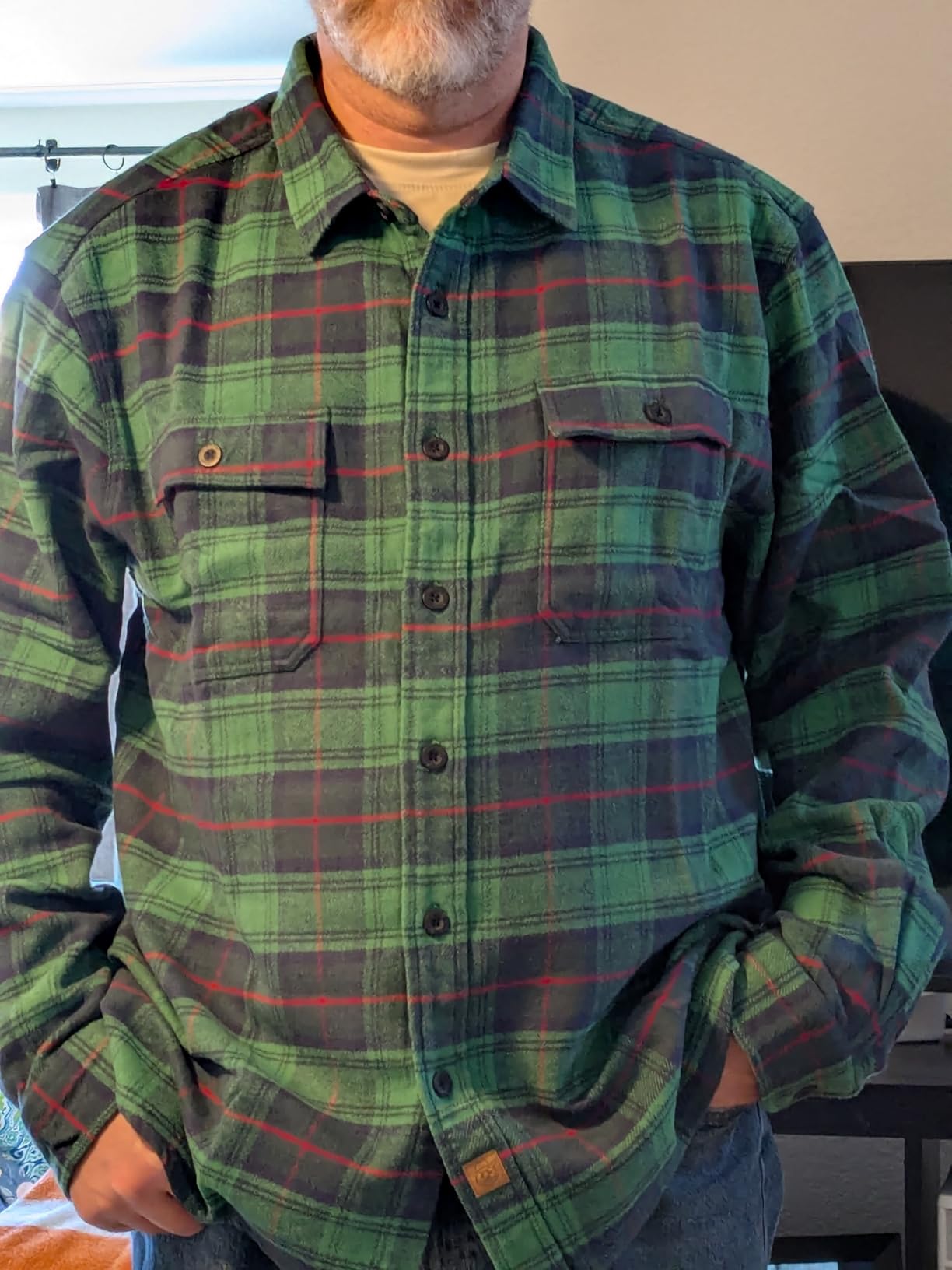 Dubinik® 13oz Ultra Heavyweight Flannel Shirt Men's Long Sleeve Button Down customer photo 2