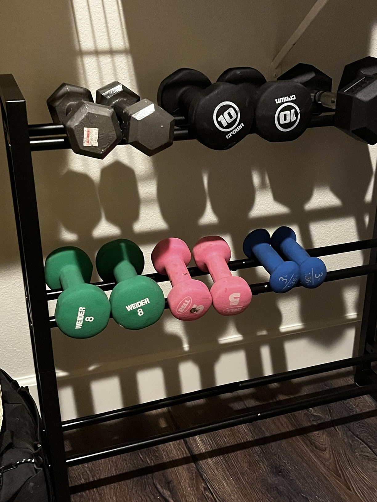 3 Tier Dumbbell Rack, Weight Rack for Home Gym customer photo 1