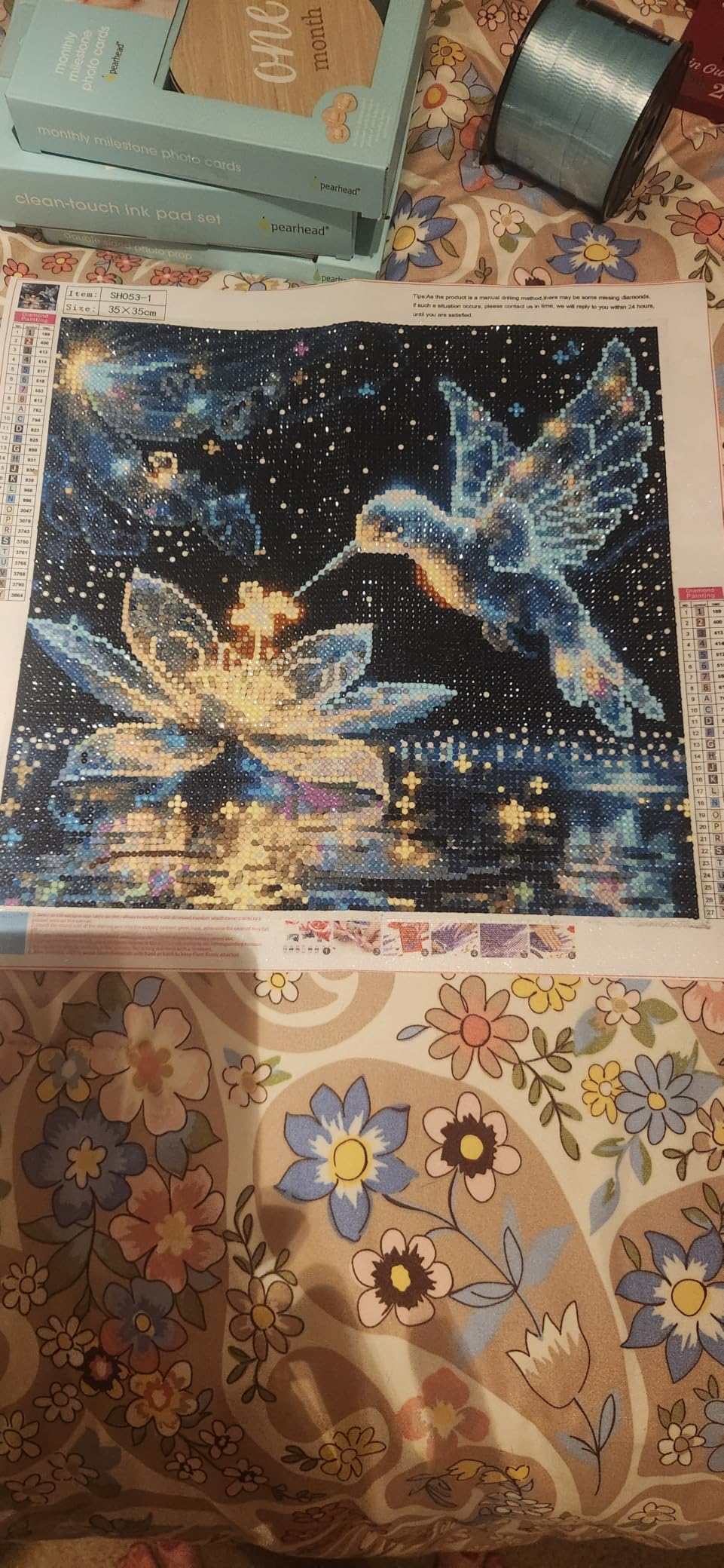 SHICERNHJ Hummingbird Diamond Art Kits for Adults,DIY Bird Diamond Painting Kits Round Diamond Dots for Adults,5D Full Drill Painting Kit Art and Crafts for Adult Home Wall Decor 14 X 14inch customer photo 1