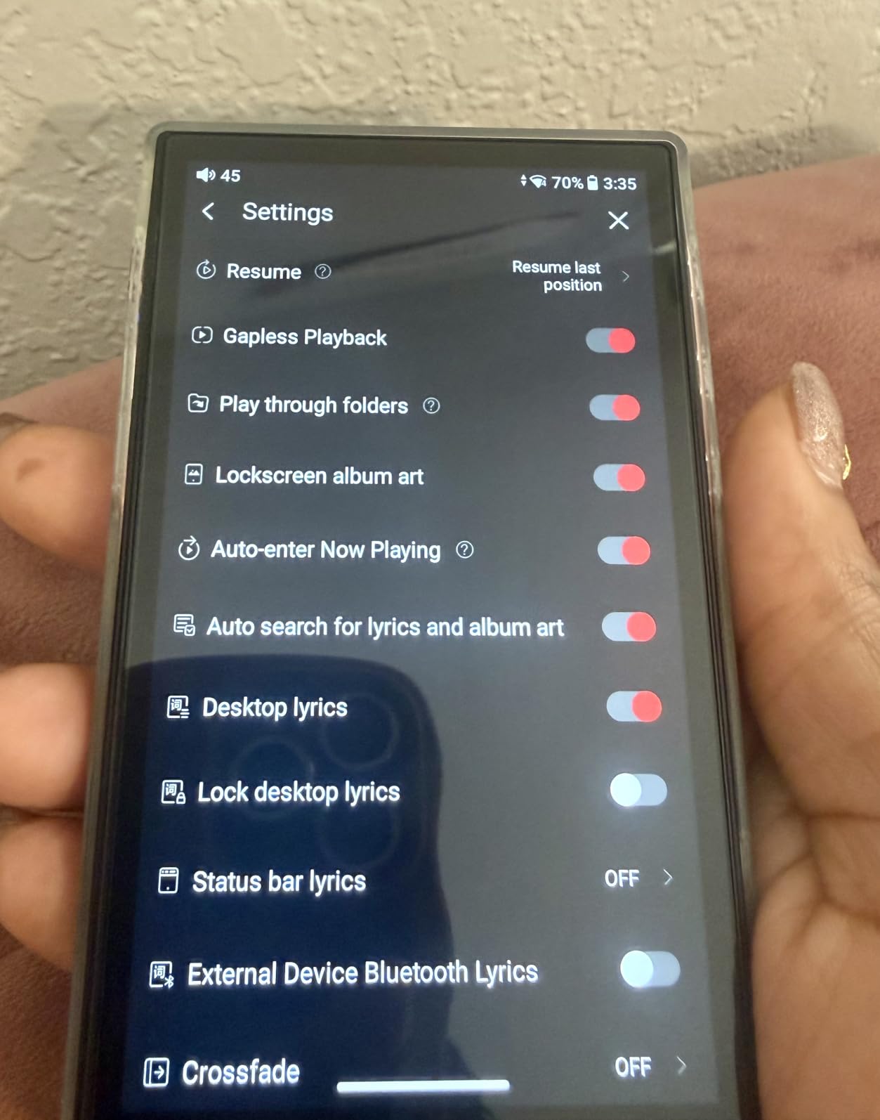 JadeAudio/FiiO JM21 Android 13 Hi-Res Music Player MP3 with Snapdragon 680, Bluetooth WiFi USB DAC 12.5H Playtime (3+32g Sky Blue) customer photo 1