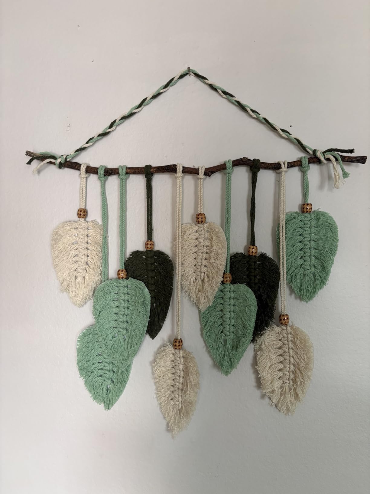 Ewparts Macrame Wall Hanging Kit for Adults Beginner with Instruction Book | 3mm Cord with Fringe Comb, Threader & Leaf Template, Complete DIY Wall Decor Set for Beginners, Boho Craft Kit for Adults customer photo 1