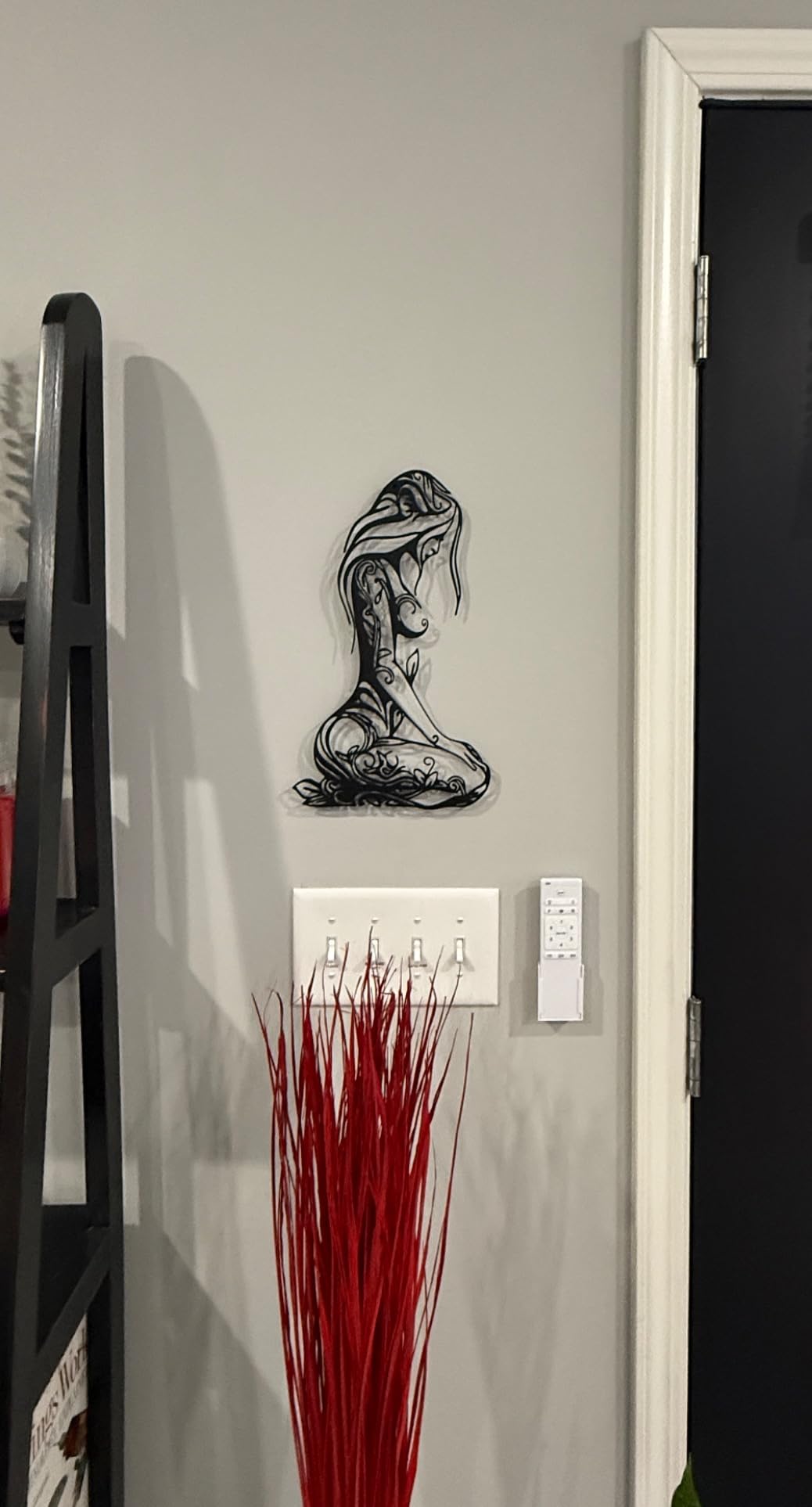Xedatric Abstract Metal Wall Art Minimalist Line Sculpture for Home customer photo 2