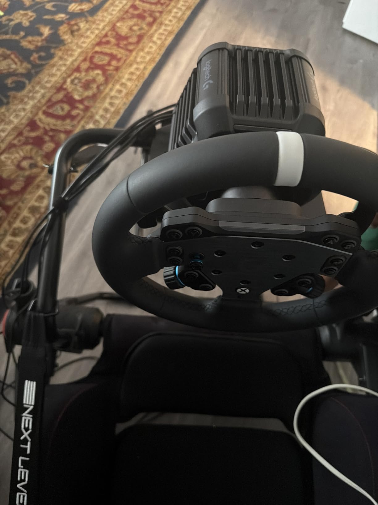 Logitech G RS50 Racing Wheel, Hub, and Base for Xbox/PC: 8 Nm Direct Drive, 11 inch Wheel, 13 Buttons, Adjustable Paddle Shifters, TRUEFORCE Force Feedback Integration with Major Titles - Black customer photo 1