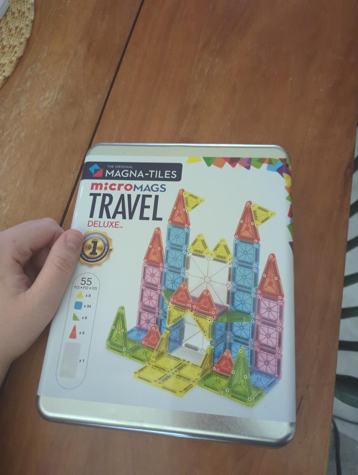 microMAGS Travel Set Deluxe 55-Piece Magnetic Construction Set, The Original Magnetic Building Brand customer photo 1