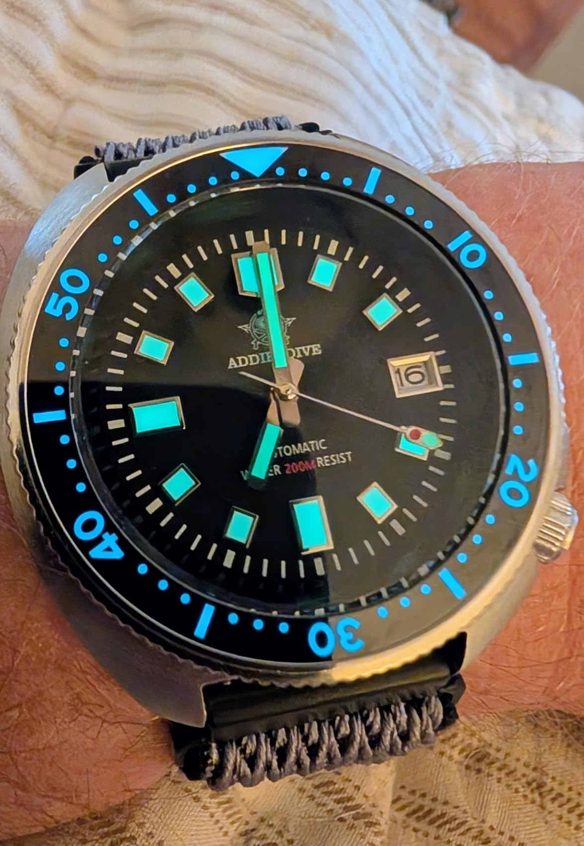 Automatic Watch Diver 200 M Mens Watch Luminescent Mechanical NH35A Analog Stainless Steel customer photo 1