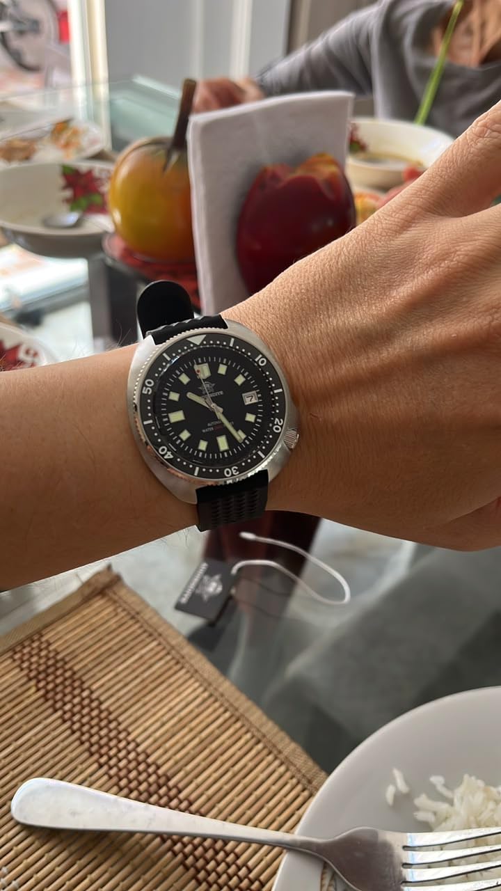 Automatic Watch Diver 200 M Mens Watch Luminescent Mechanical NH35A Analog Stainless Steel customer photo 2