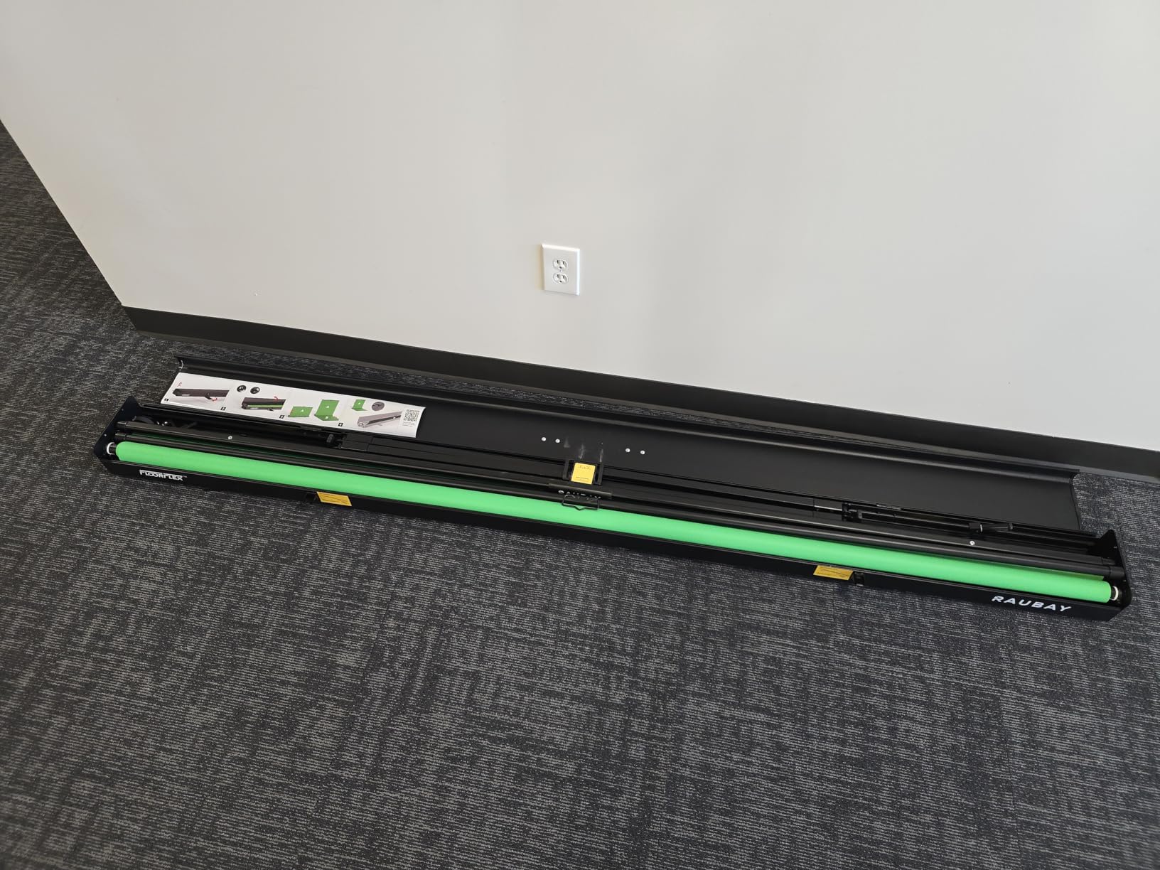 7x7x7 ft Collapsible Green Screen - FloorFlex Chroma Key Background | CGS2100-FX collapsible green screen with floor extension and stand, perfect for streaming, video production and photography customer photo 2