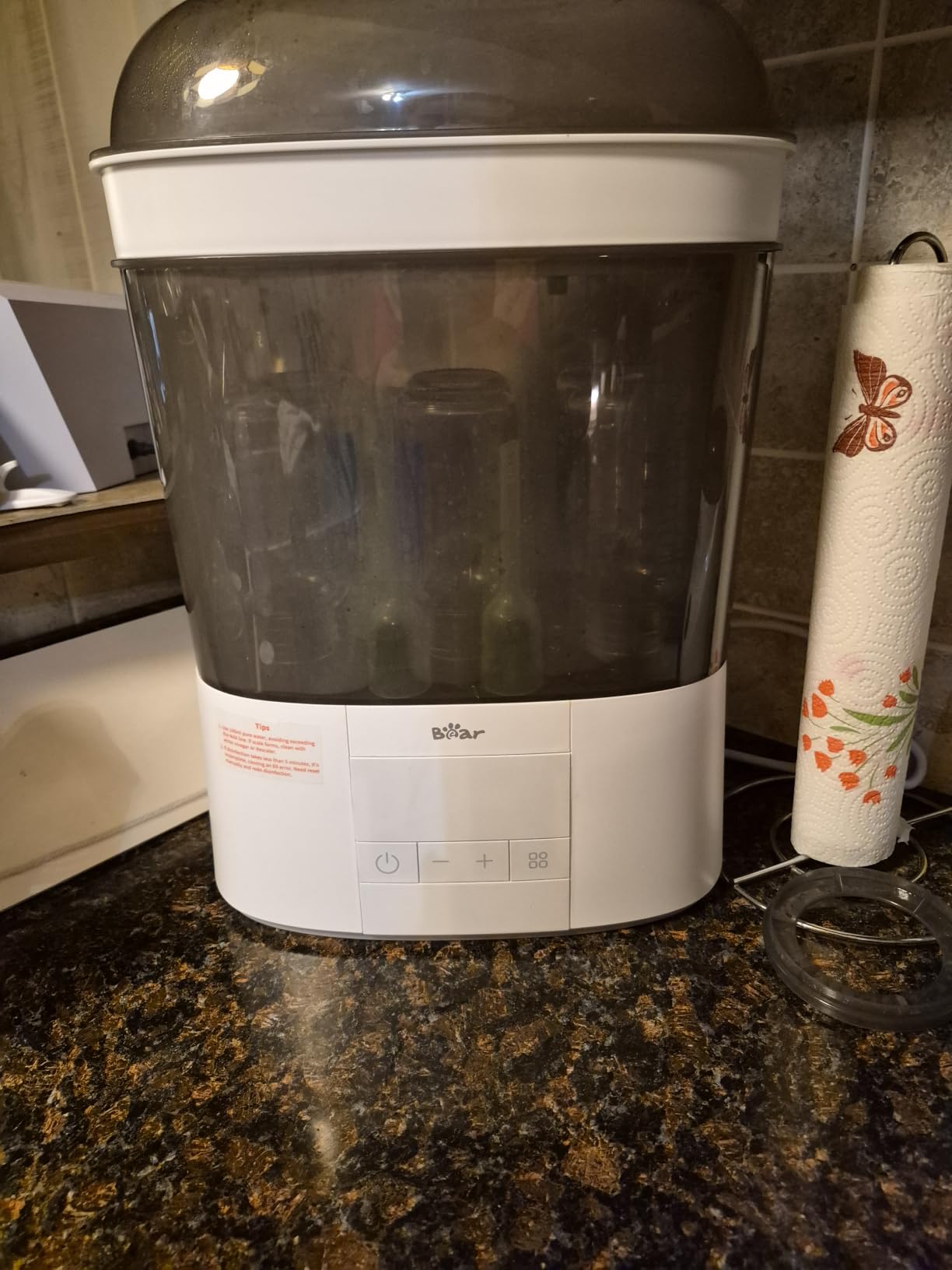 Bear Bottle Sterilizer and Dryer, 2 Layers Large Electric Steam Baby Bottle Sterilizer, Fast Bottle Sanitizer and Dryer for All Bottles & Accessories customer photo 1