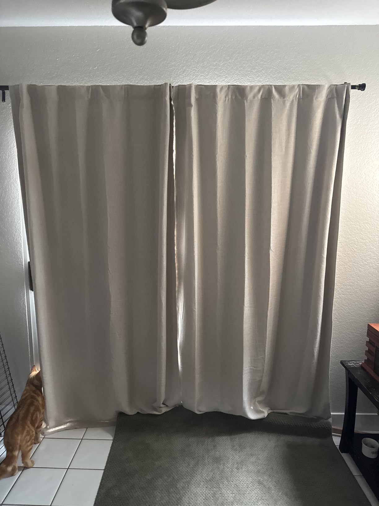 NICETOWN Room Darkening Curtain for Living Room - Energy Saving Thermal Insulated Grommet Room Darkening Curtain/Drape for Bedroom (1 Panel, 46 by 72, Cappuccino) customer photo 1