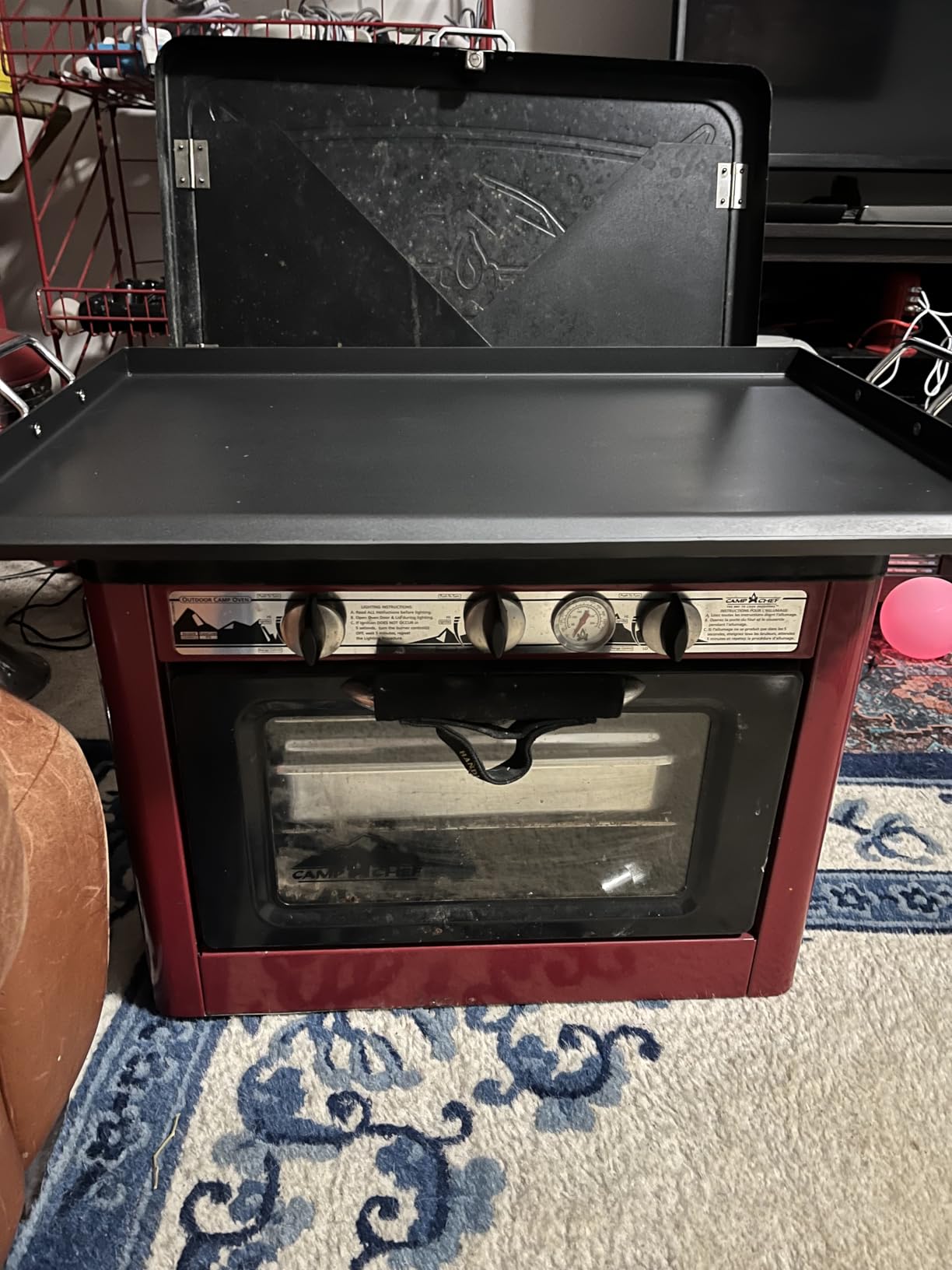 VEVOR Carbon Steel Griddle, 20x16 inch Universal Flat Top Rectangular Plate, Gas Grill Griddle for BBQ Grill, Teppanyaki, Portable Family Cookware, for Camping Tailgating Party customer photo 1