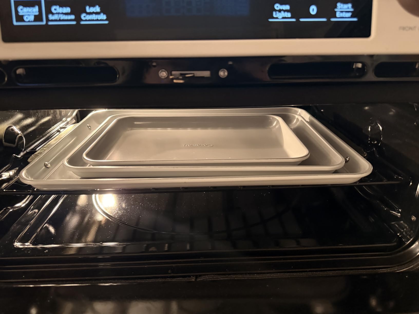 Caraway Non-Stick Ceramic Baking Sheet Trio | Naturally Slick Ceramic Coating, Non-Toxic, PTFE and PFOA Free, 18 x 13