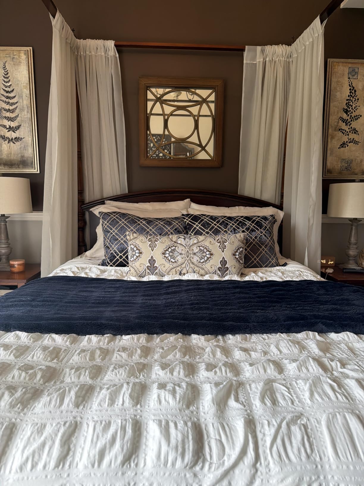 Cooling Comforter Seersucker Plaid Queen Size, Q-Max 0.45 Lightweight Cooling Blanket, Breathable Silk Smooth Summer Bedding Quilt for Hot Sleepers Night Sweats Khaki customer photo 1