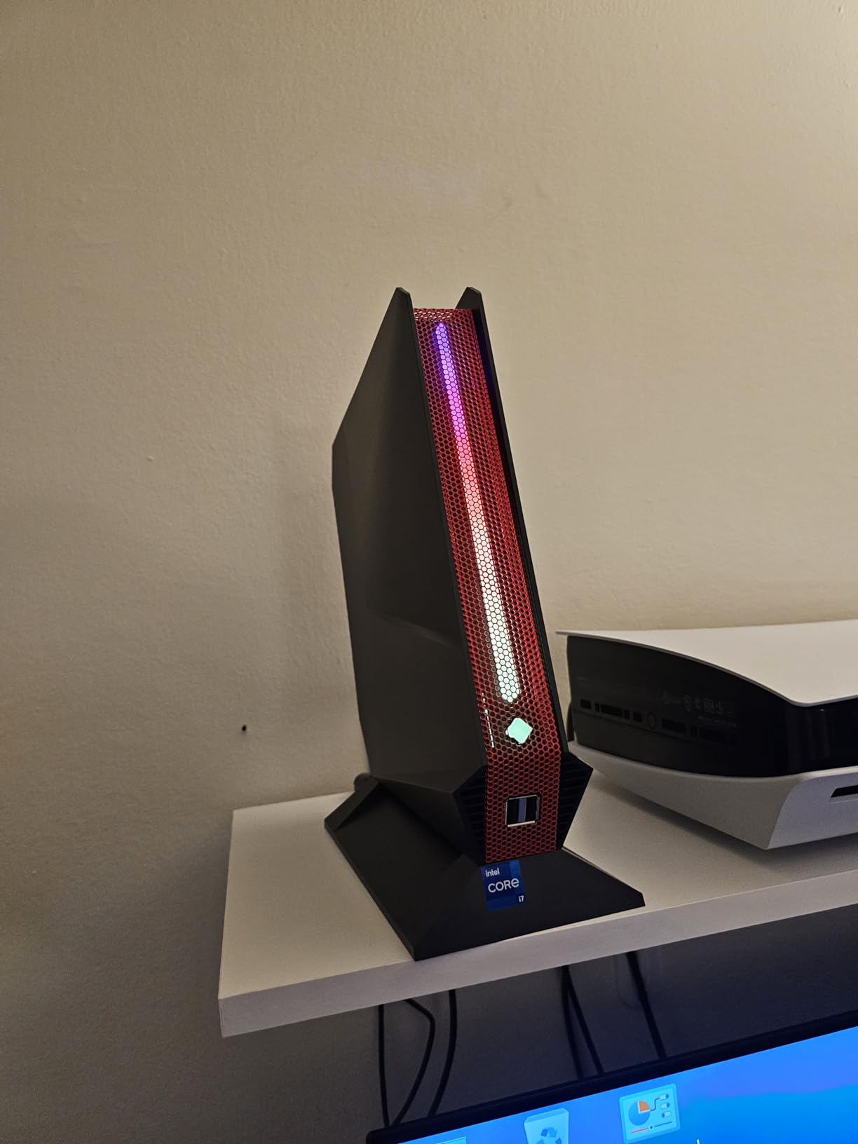 Mini Gaming PC, Intel Core i7-8750H (8C/16T up to 4.1GHz), GeForce GTX 1050 3G Gaming Computer, 16GB DDR4 512GB SSD, Support RGB Light, 2X HDMI + Type-C, WiFi6E, RJ-45, Windows 11 Pro Desktop PC customer photo 2