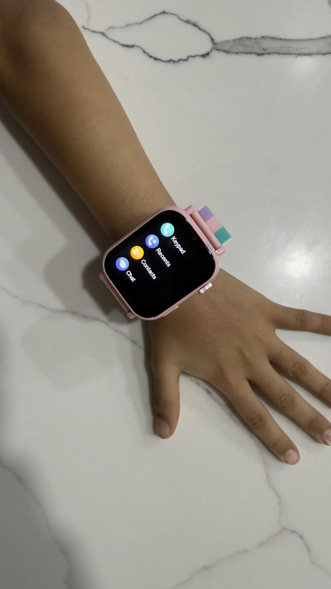 4G Kids Smart Watch Phone GPS, Smartwatch for Boys Girls Ages 4-12 Years with Video Call Chat Class Mode SOS Camera Alarm Games Parental App Touch Watch Gifts for Children (Includes SIM Card) Pink customer photo 2