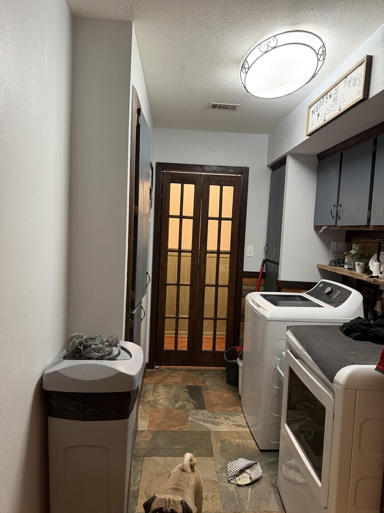 Bifold Closet Door,for 32in x 80in (Double 16x80) Opening,French Glass Barn Doors with 2.66FT Concealed Bi-Fold Sliding Hardware Kit Included,Preassembled Door,Easy Install,DIY staining customer photo 2