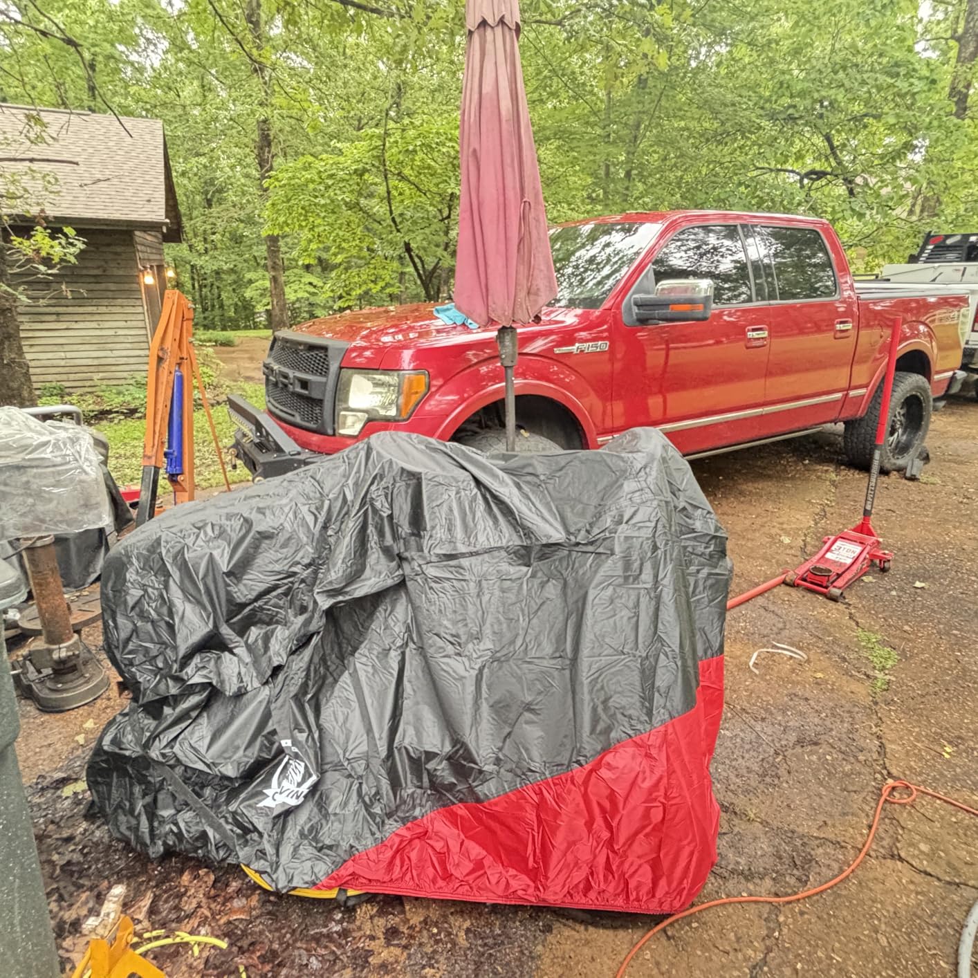 COVERVIN ATV Cover Waterproof, All Weather Rain and Sunproof 4 Wheel Cover Quad Cover for Honda Suzuki Kawasaki Yamaha Polaris 100''L x 43''W x 47''H (XXXL) customer photo 1