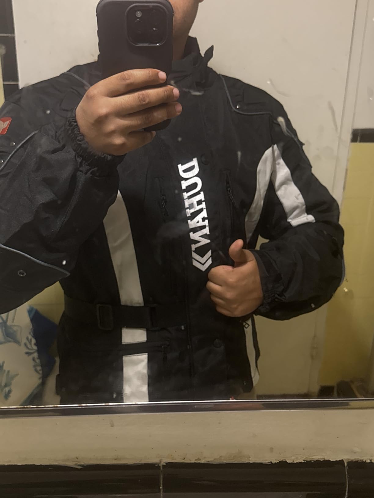All-season Motorcycle Jacket for Men Armor CE Level 1 Certified Windproof 600D Oxford Riding Jacket for Adventure customer photo 2