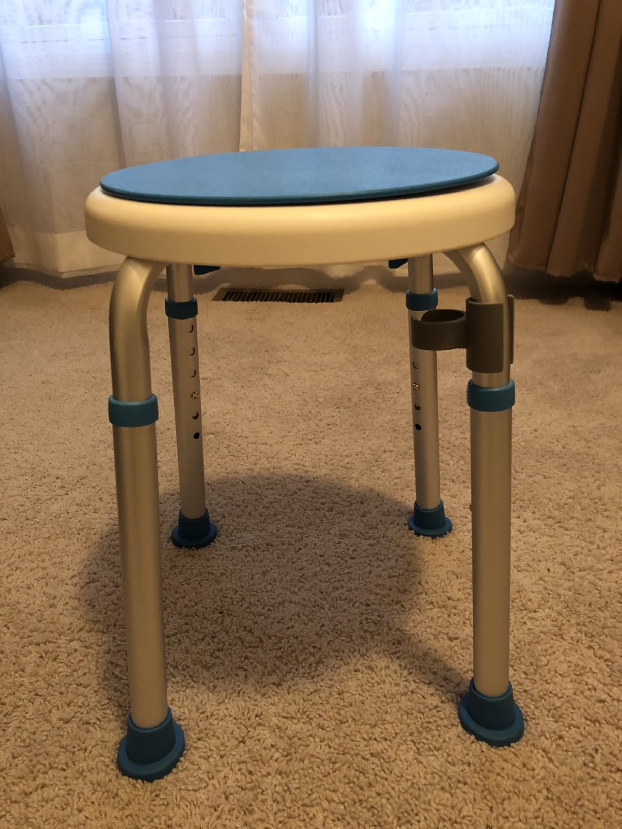 Loyoda Swivel Shower Chair for Inside Tub with Reinforced Crossing Bar | Adjustable-Height Shower Chair, Tool-Free Assembly - Holds up to 350 lbs, Great for In-Shower Use customer photo 1