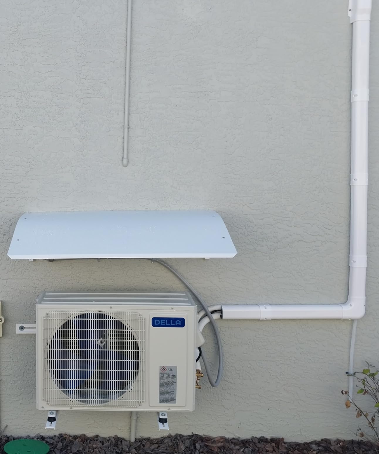 Mini Split Cover Condenser Sun Shade(41.7in x 25.2in x 11in) | Air Conditioner Cover Outside Units Snow AC Compressor Awning Patio Awning Canopy UV Rain Snow Protection Sheet Outdoor customer photo 2