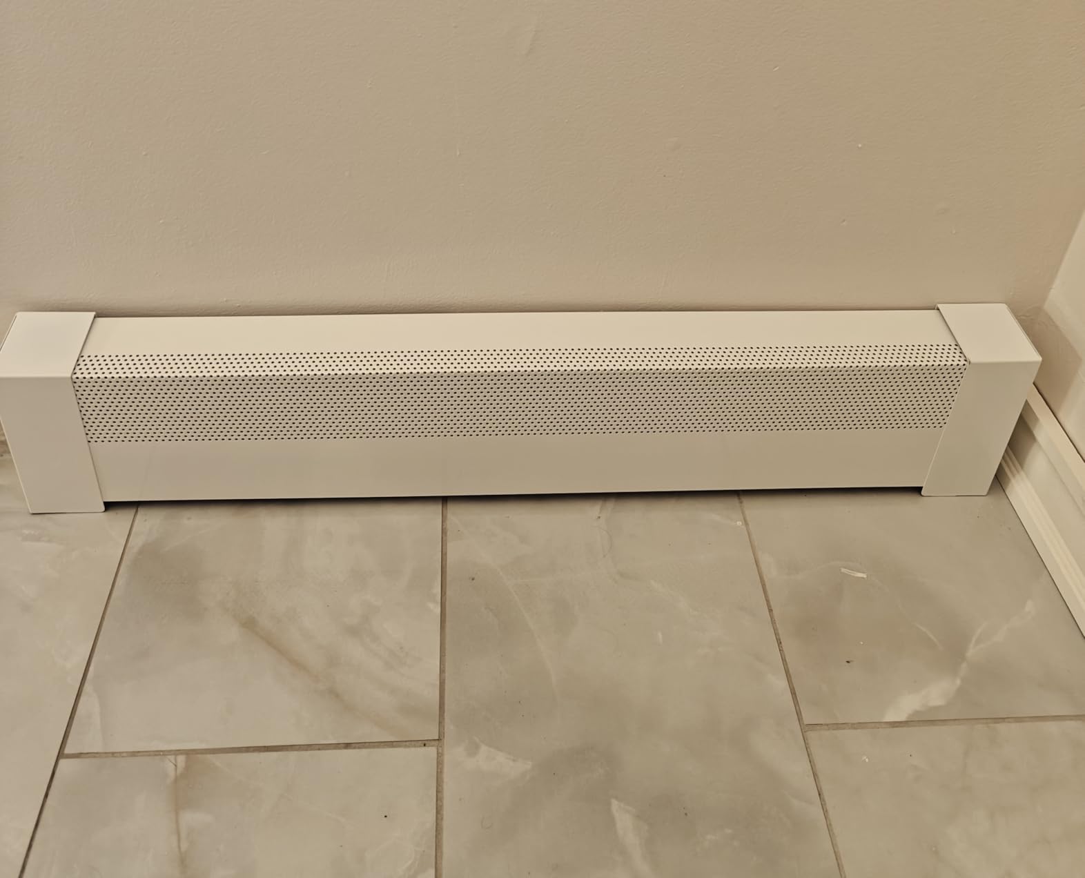 4FT Baseboard Heater Cover for Baseboard Heating | with Left and Right Endcaps, Baseboard Radiator Covers for Replacing Old and Rusty Looking Electric Baseboard Heater Covers customer photo 1