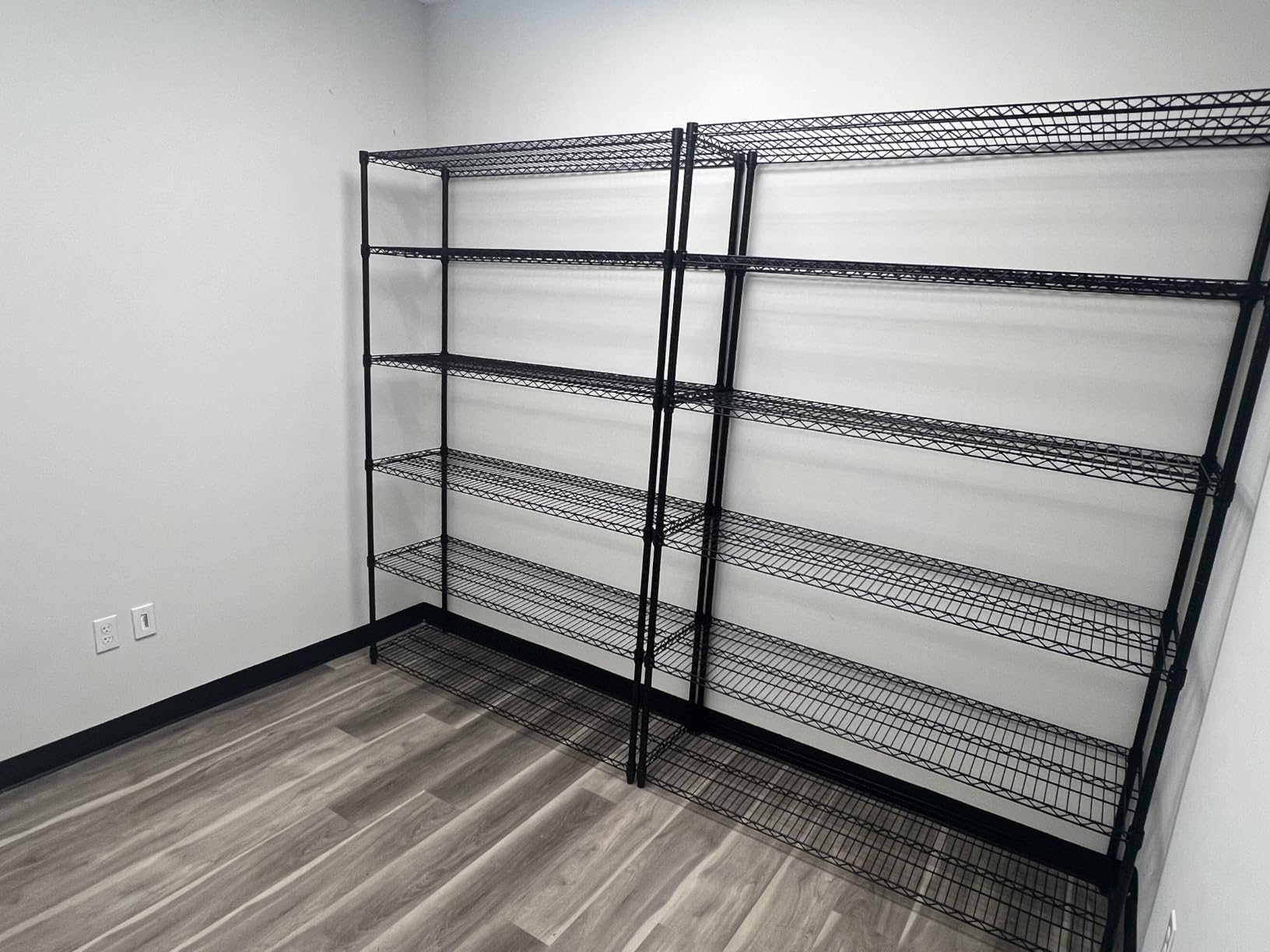reibii 6-tier heavy duty wire shelving unit, 3840lbs storage shelf rack | commercial grade, 25mm steel rods, 3 reinforcing posts/layer, powder-coated, rust-proof, tool-free assembly customer photo 1
