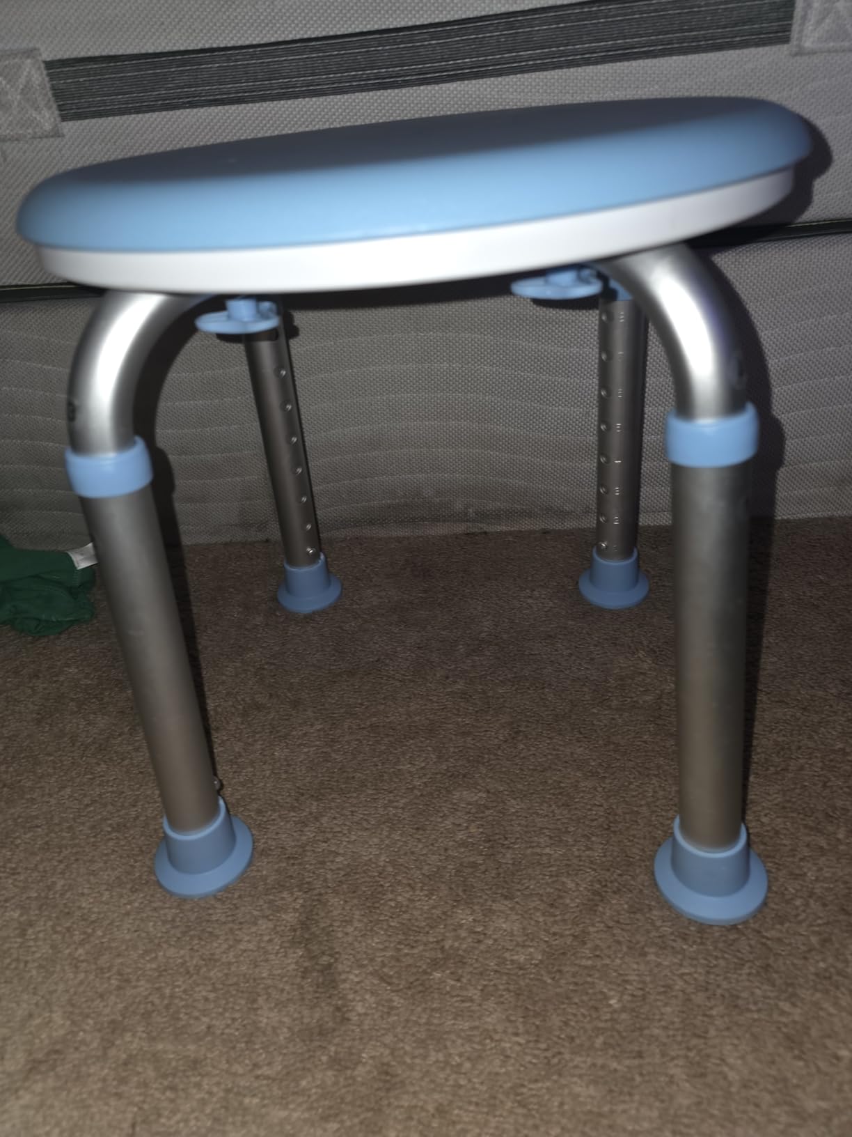 FSA/HSA Adjustable Swivel Bath Seat Shower Chair for Inside Shower, Shower Seat for Inside Tub Bathroom Bench Bath Chair for Elderly and Disabled (Blue) customer photo 1