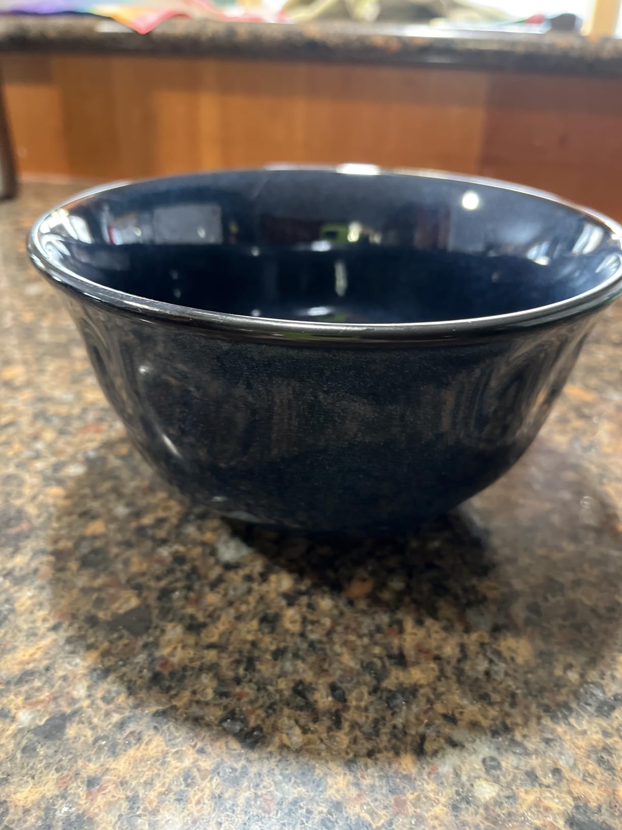 vicrays Ceramic Mixing Serving Bowl Set: Nesting Stoneware Kitchen Decorative Large Bowls for Prepping, Baking - Microwave Oven Dishwasher Safe - 9/7/5.7 inch, Set of 3 (Blue) customer photo 2