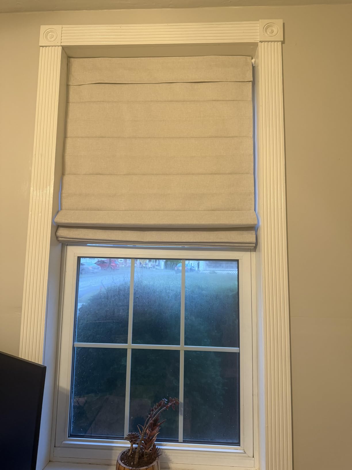 LazBlinds No Drill Roman Shades, Blackout, 32