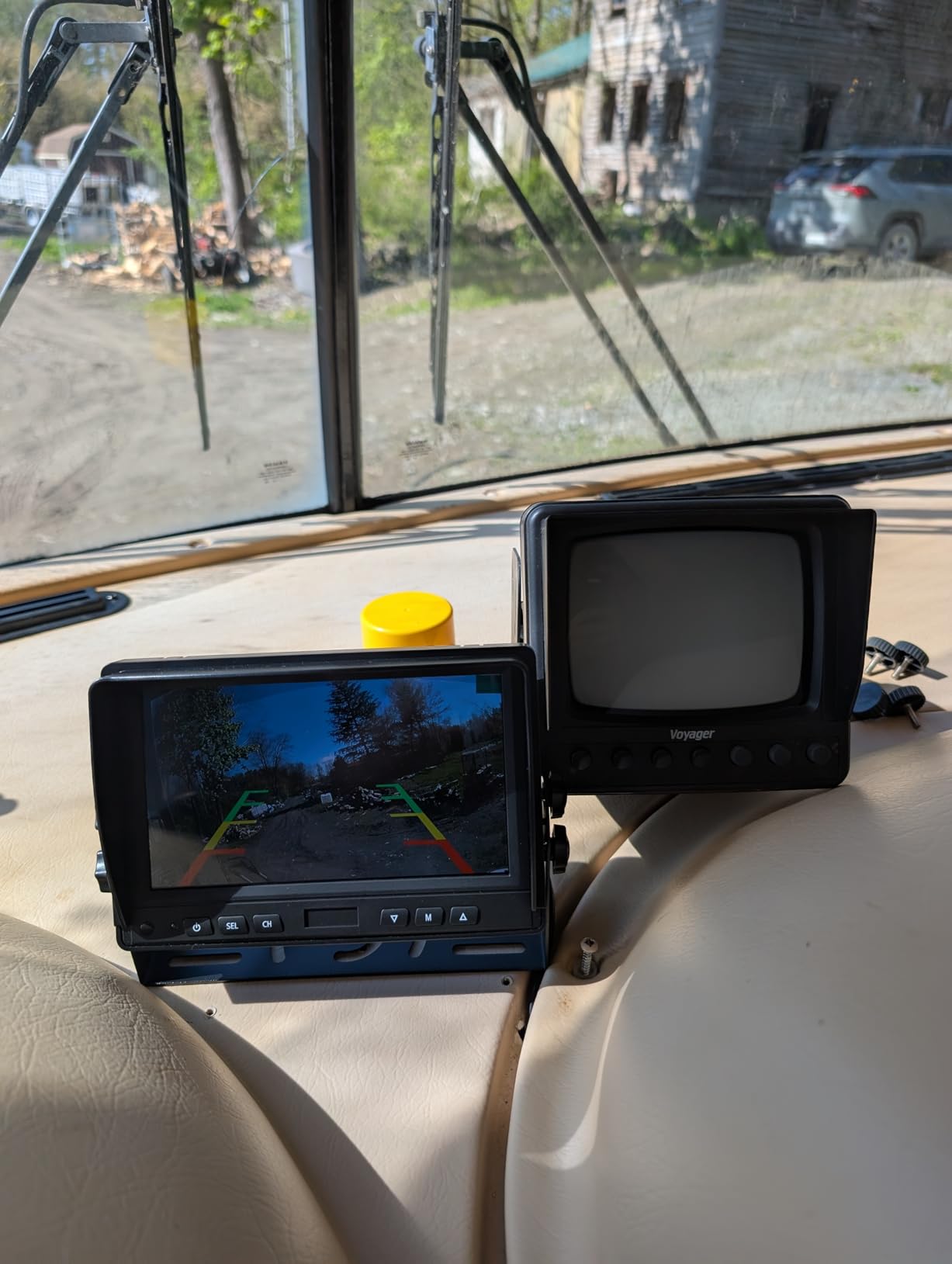 Dual RV Backup Camera for Truck - 7 Inch HD Split Screen Reverse Camera | No Delays Easy to Install IR Night Vision IP69 Waterproof Rear View Camera for Trucks, Trailers, RVs, Tractors customer photo 2