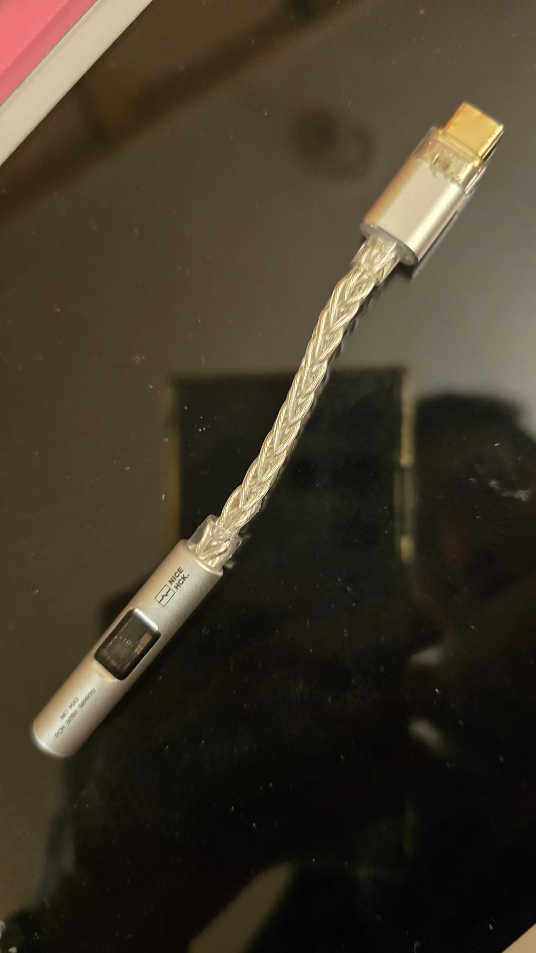 NICEHCK NK1 MAX CX31993 Dual Chip USB C to 3.5 HiFi DAC Amp Cable, DAC Dongle with CX31993+MAX97220 Dual Chips, 8-Strand Silver-Plated OCC Cable, 32bit/384kHz Lossless Audio customer photo 1