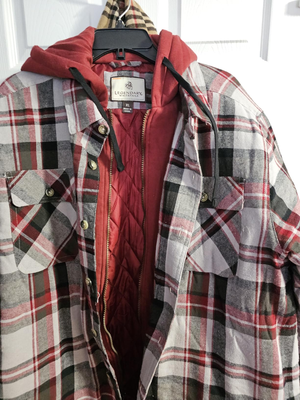 Legendary Whitetails Mens Flannel Shirt Jacket Hooded Shacket customer photo 2
