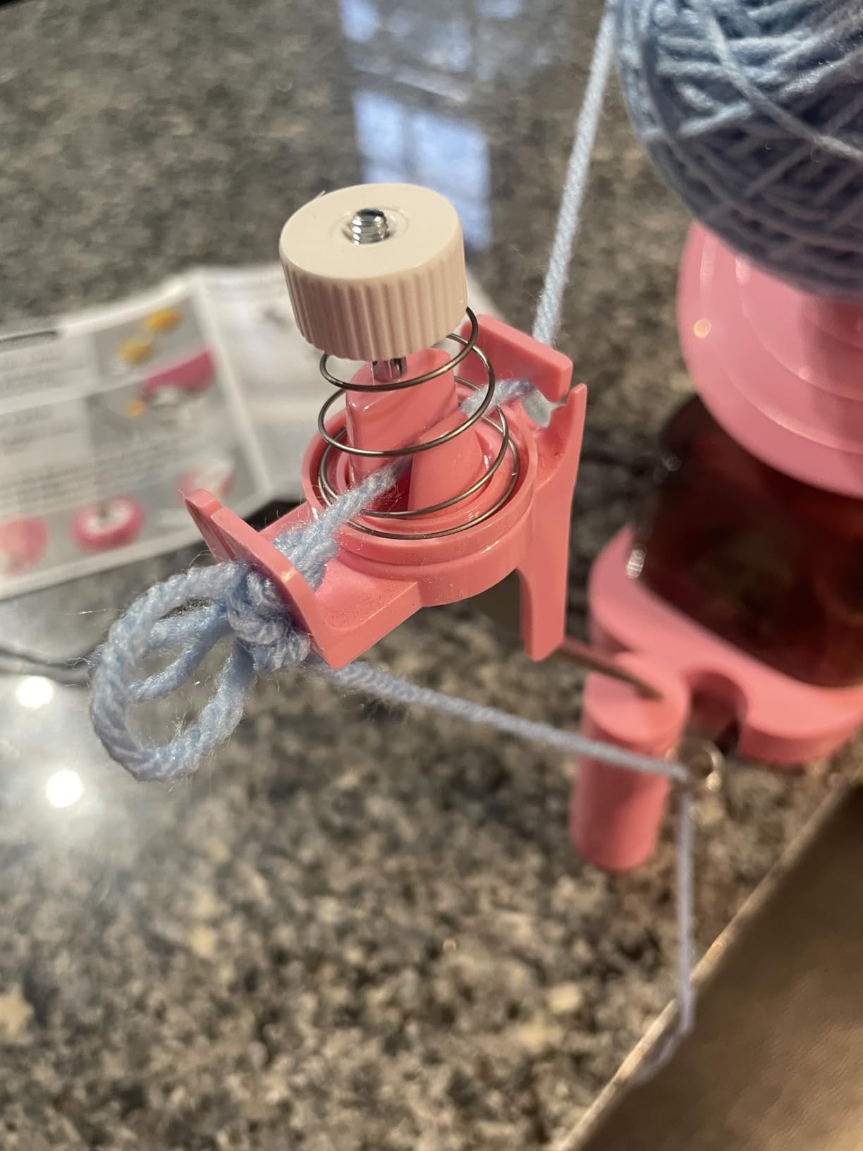 Electric Yarn Ball Winder, 13oz Dual Strong Tension Knit Spinner | Automatic Crochet Wheel for Crocheting Knitting Mothers Day Birthday Gift, Swift Weaving Ball Yarning Cake Roller customer photo 1